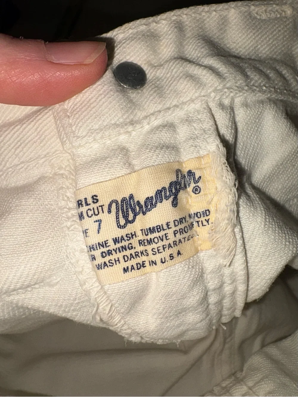 Wrangler white flared